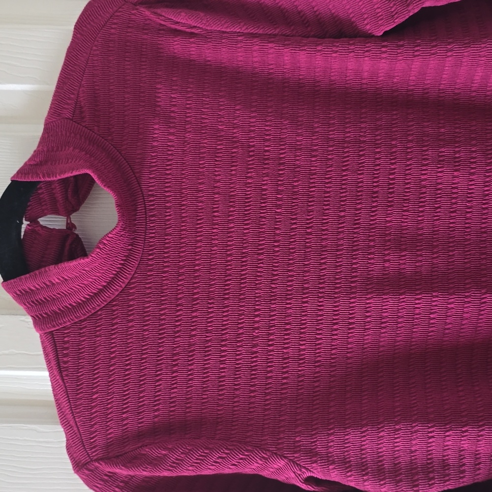 TRUE CRAFT BRAND WOMEN'S JUNIOR SIZE WINE LONG SLEEVES BODYSUIT SIZE XL